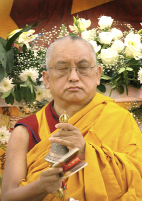 Lama Zopa Rinpoche in Italy.  Photo by Piero Sirianni.